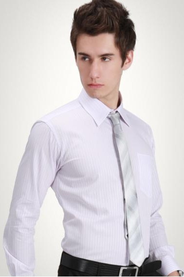 solemn male business shirt